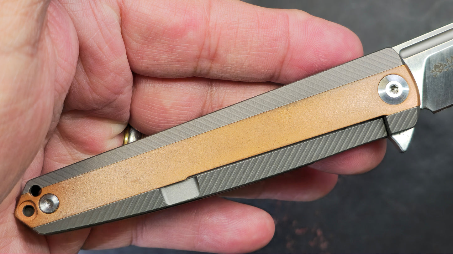 TWOSUN TS118 Titanium Copper M390 (USED)