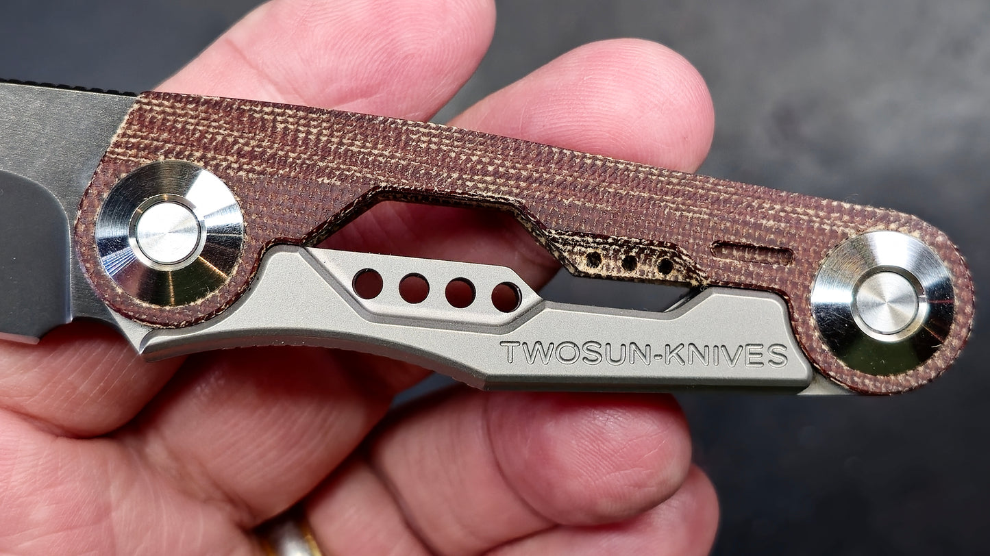 TWOSUN TS143 Micarta Titanium D2 (NEW)