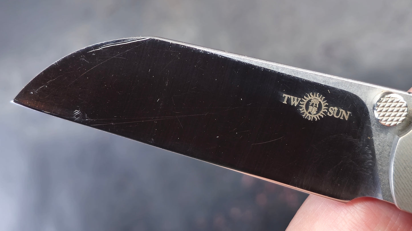 TWOSUN TS174 Titanium Micarta D2 (USED)