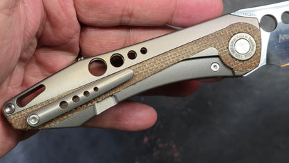 TWOSUN TS263 Micarta Titanium 14C28N (NEW)