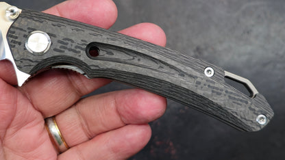 TWOSUN TS182 Titanium / Carbon Fiber M390 (NEW)