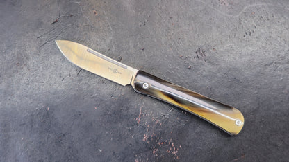 TWOSUN TS197 Slip Joint Titanium / Bone M390 (NEW)