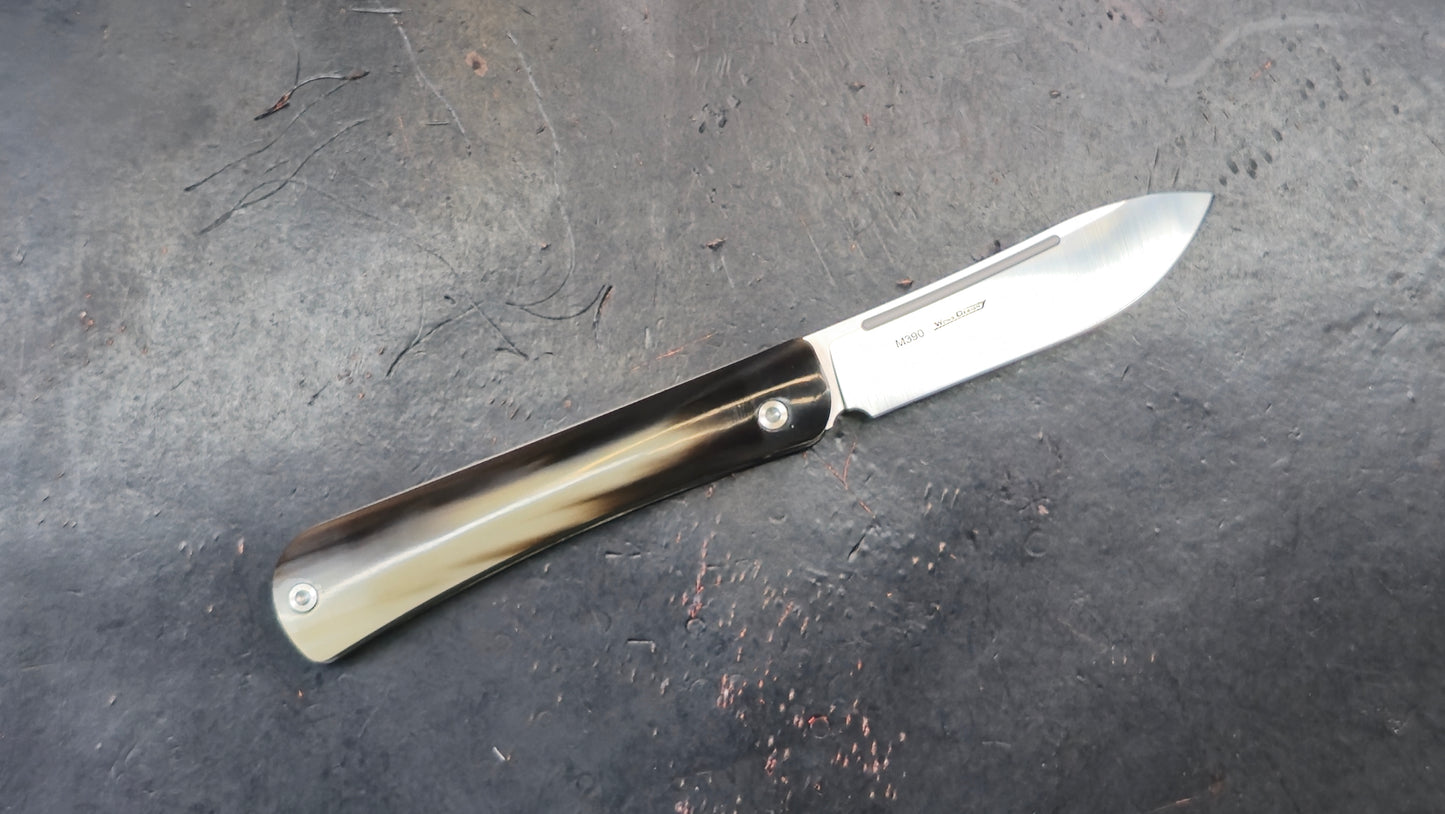 TWOSUN TS197 Slip Joint Titanium / Bone M390 (NEW)