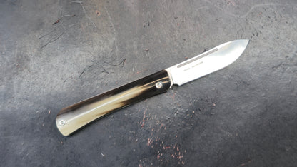 TWOSUN TS197 Slip Joint Titanium / Bone M390 (NEW)