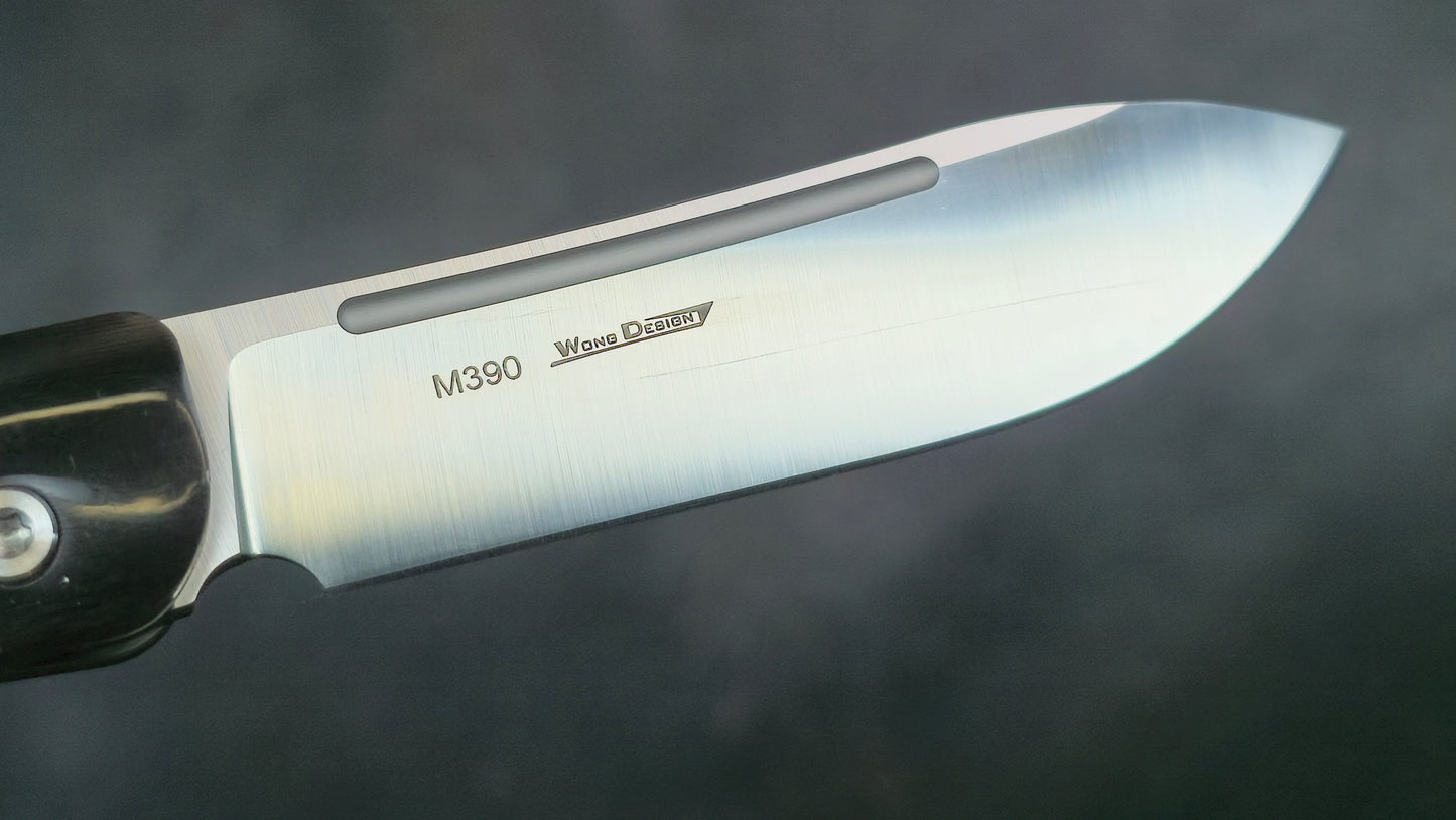 TWOSUN TS197 Slip Joint Titanium / Bone M390 (NEW)