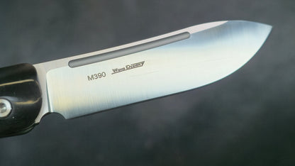 TWOSUN TS197 Slip Joint Titanium / Bone M390 (NEW)