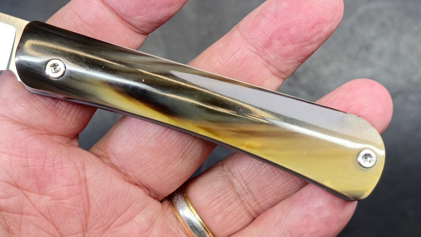 TWOSUN TS197 Slip Joint Titanium / Bone M390 (NEW)