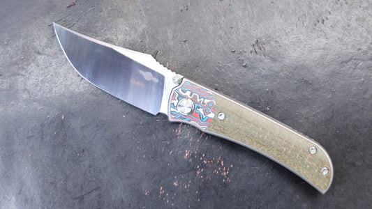 TWOSUN TS301 Titanium Carbon Fiber Micarta M390 (NEW)