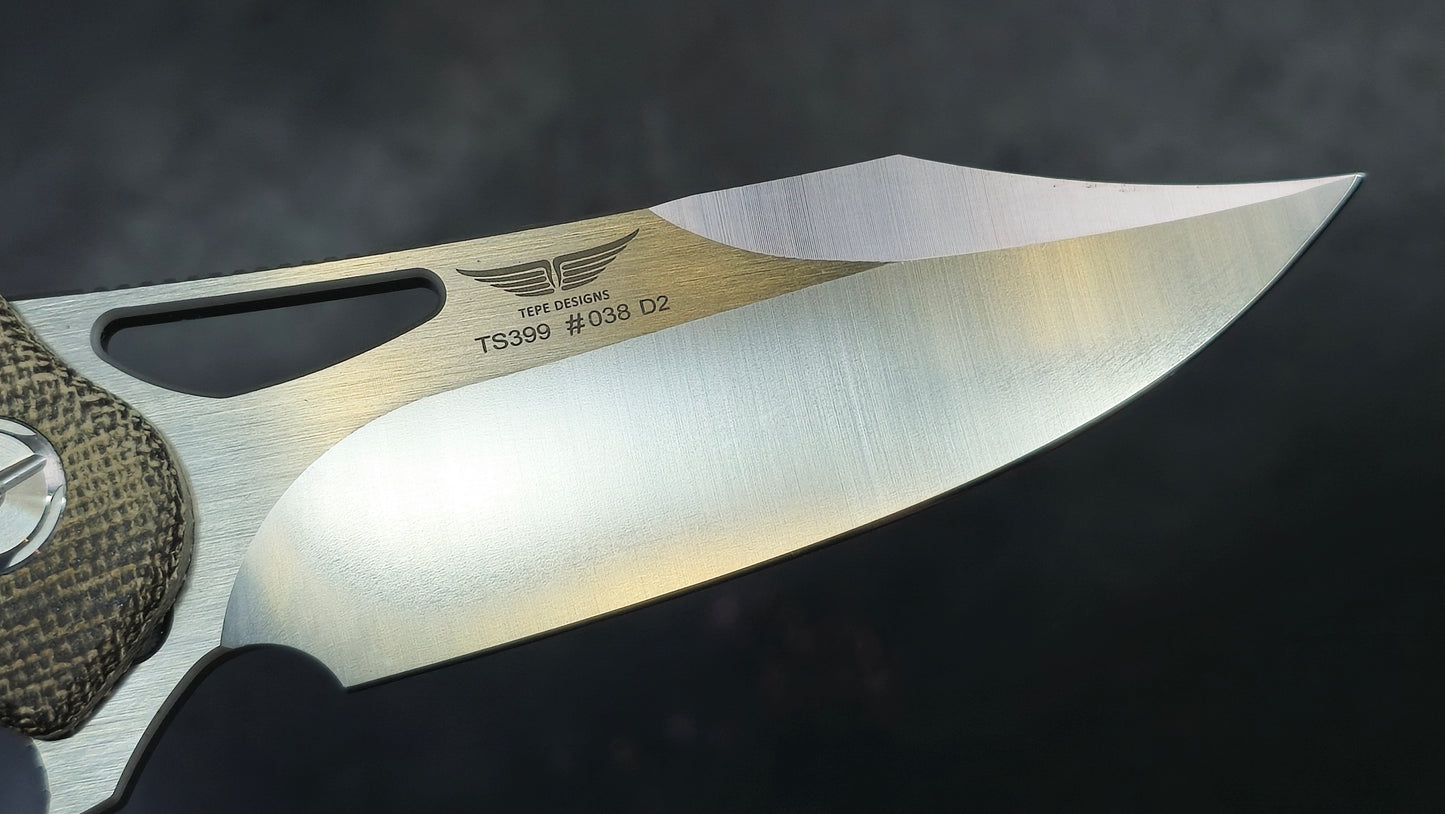 TWOSUN TS399 Button Lock Micarta D2 (NEW)