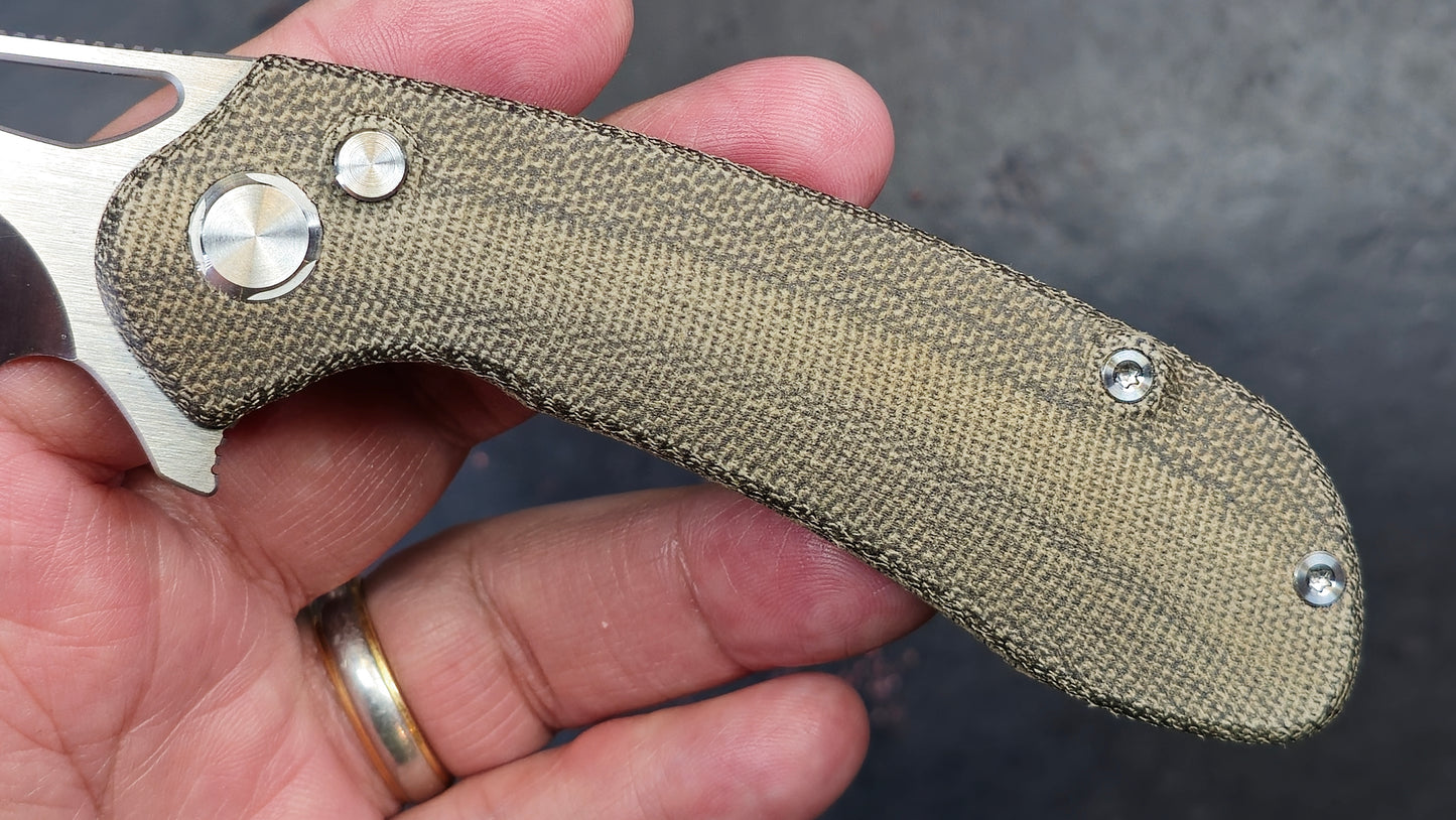 TWOSUN TS399 Button Lock Micarta D2 (NEW)