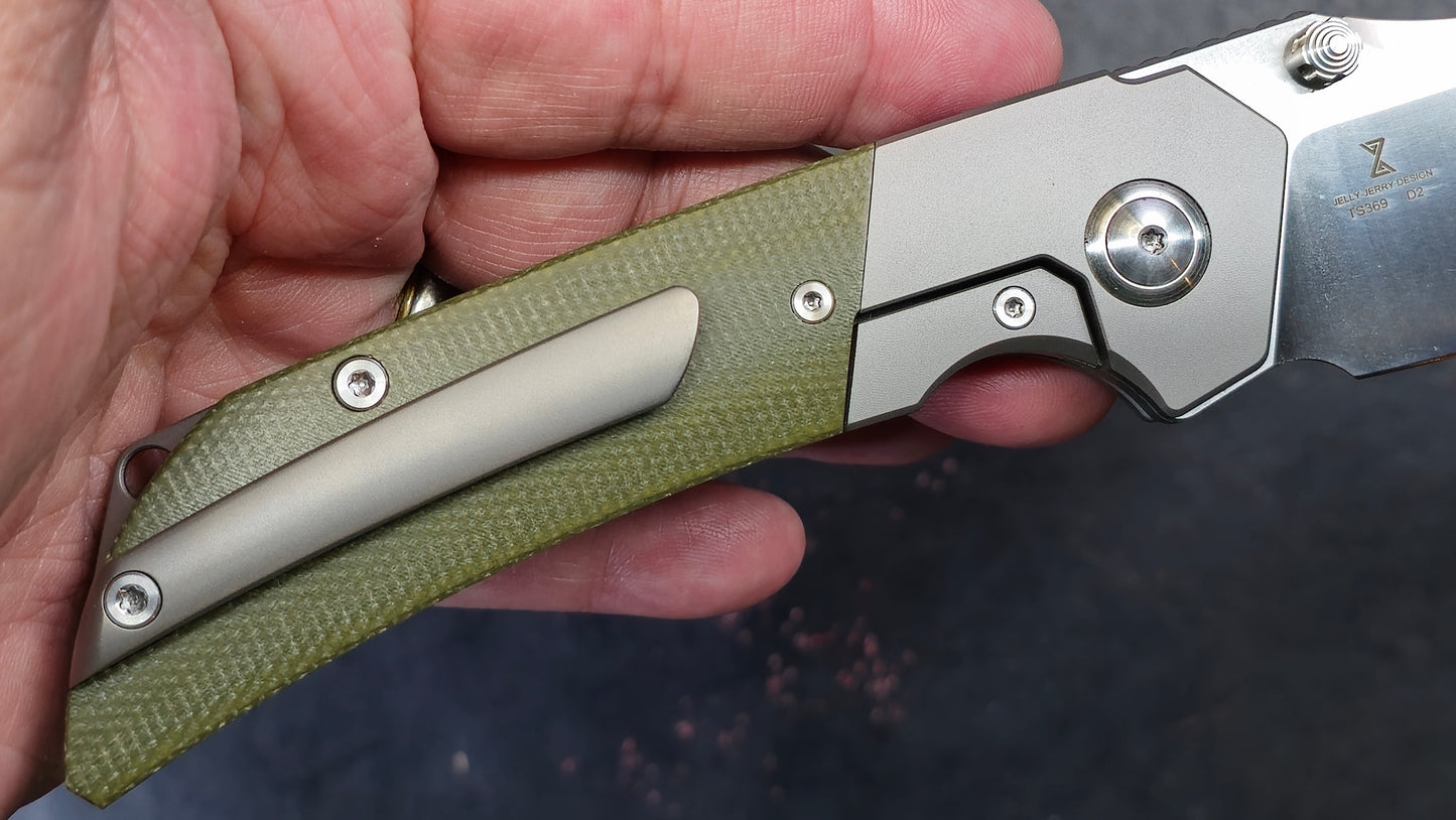 TWOSUN TS369 Titanium Micarta D2 (NEW)