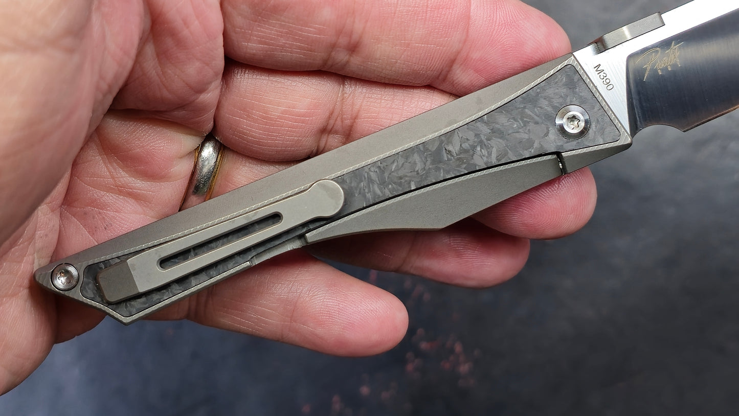 TWOSUN TS322 Titanium Carbon Fiber M390 (NEW)