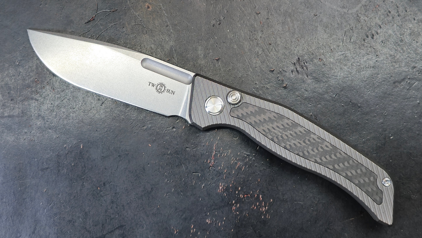 TWOSUN TS329 Titanium Carbon Fiber M390 (NEW)