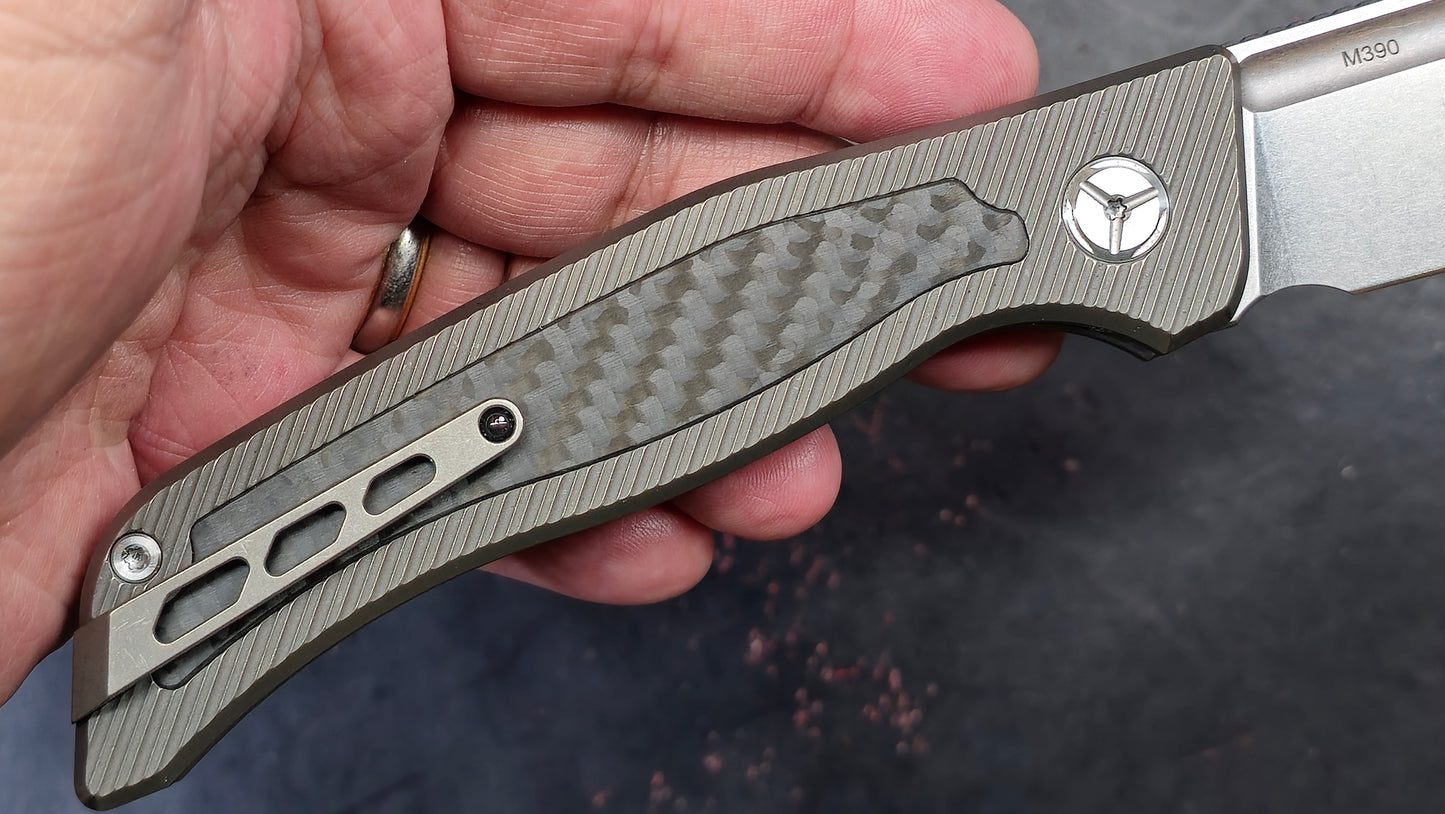 TWOSUN TS329 Titanium Carbon Fiber M390 (NEW)