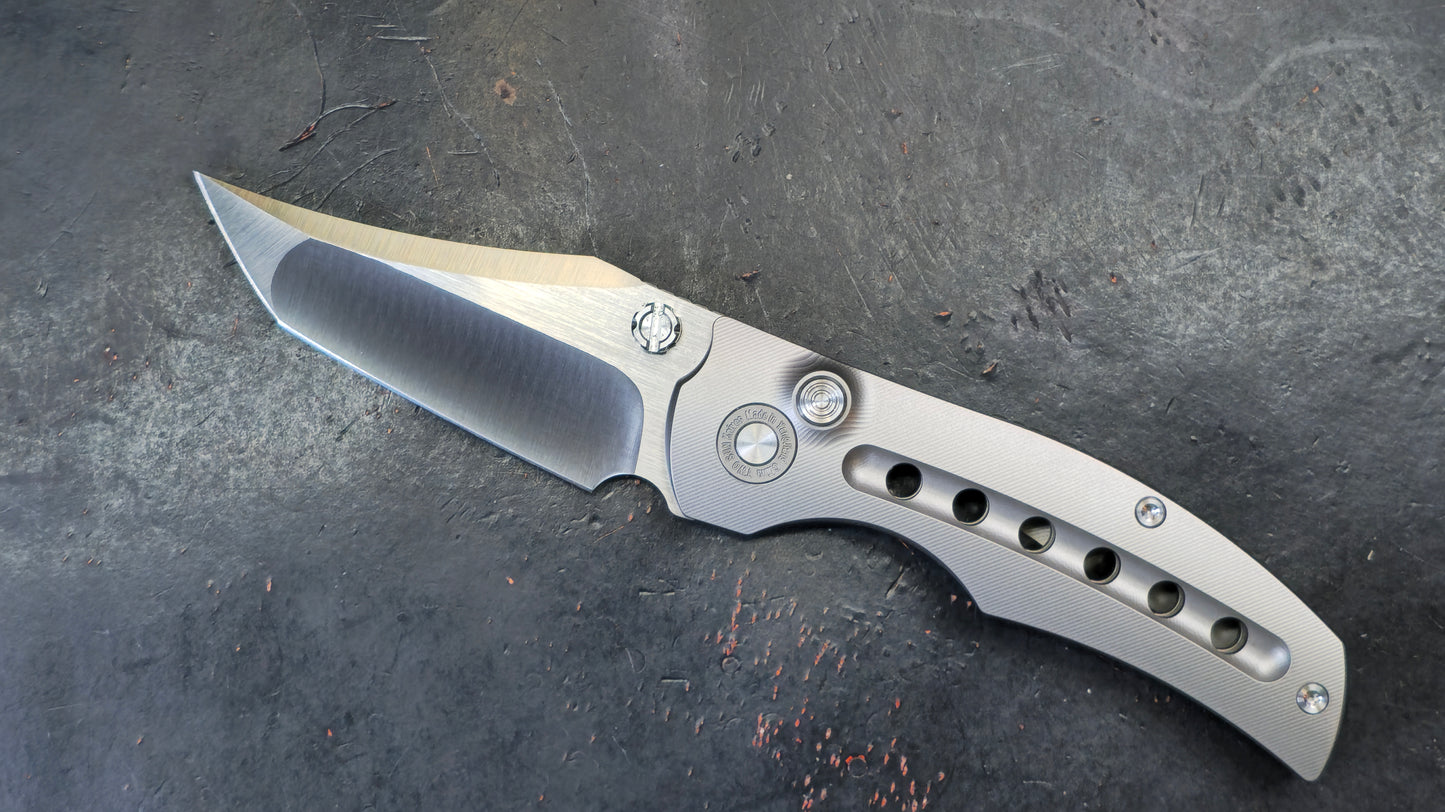 TWOSUN TS313 Button Lock Titanium M390 (NEW)
