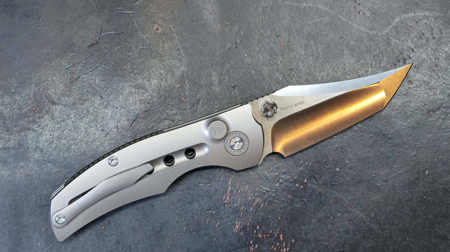 TWOSUN TS313 Button Lock Titanium M390 (NEW)