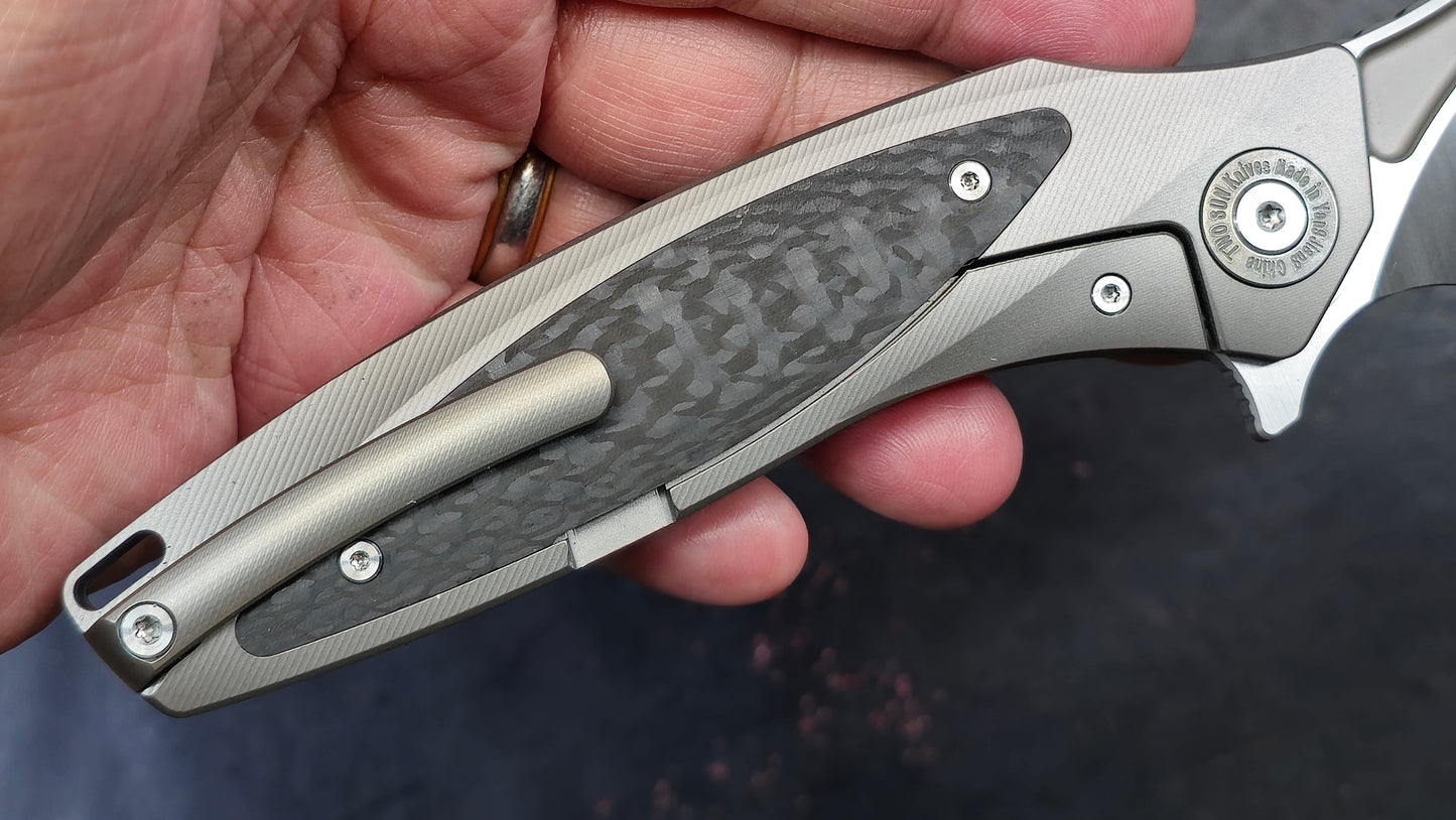 TWOSUN TS367 Titanium Carbon Fiber M390 (NEW)