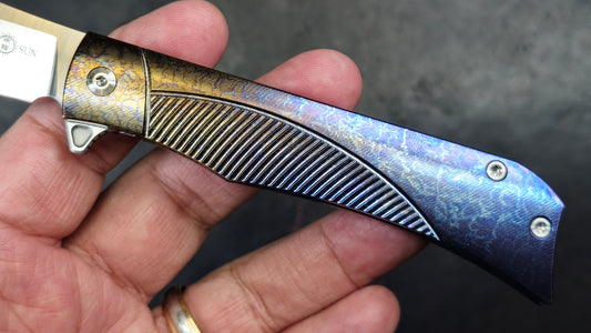 TWOSUN TS332 Titanium (COLOR ANODIZED) M390 (NEW)