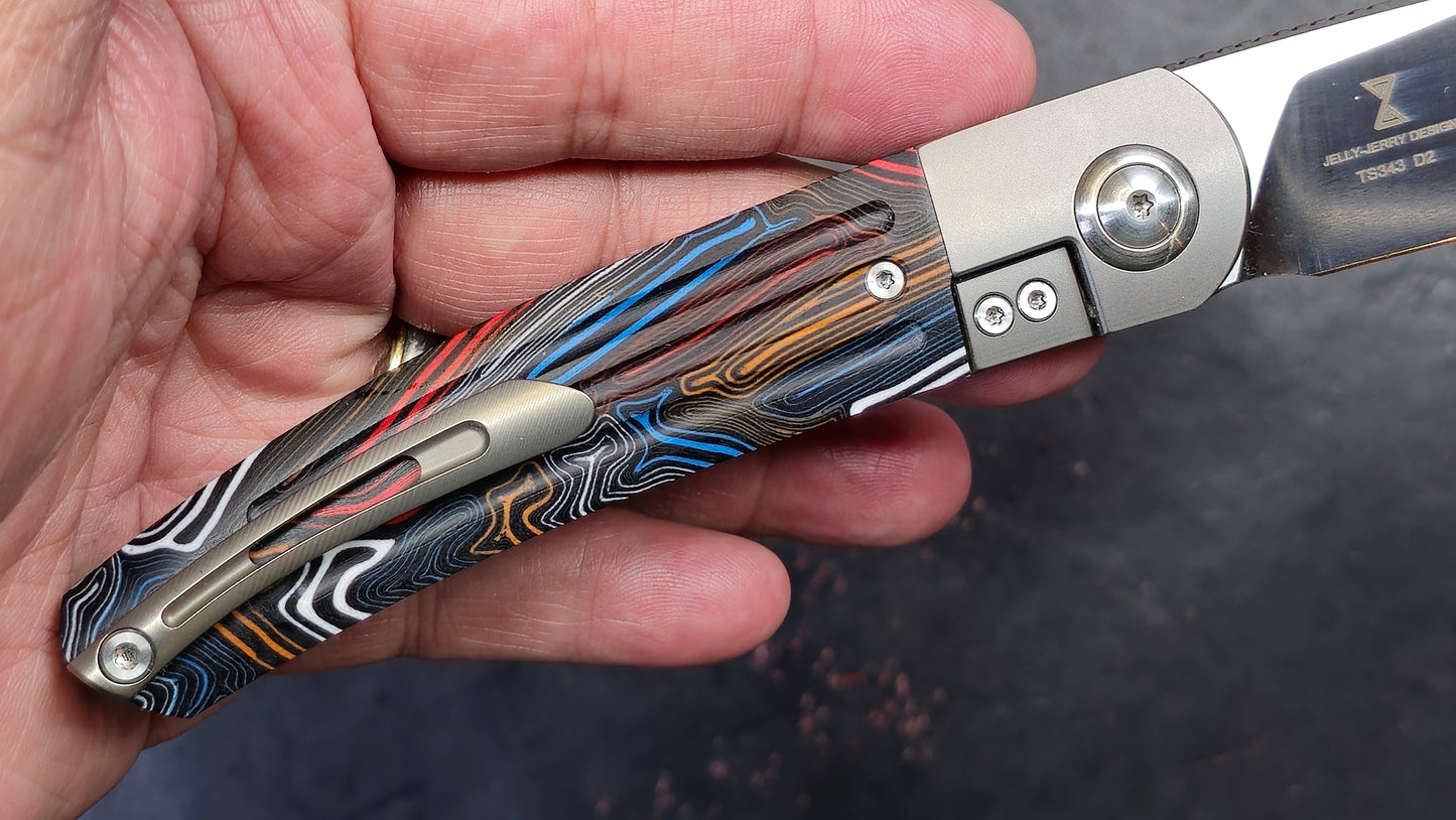 TWOSUN TS343 Titanium G10 Gimascus D2 (NEW)