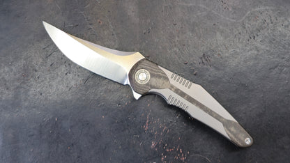 TWOSUN TS426 Titanium/Micarta Handle N690 (NEW)
