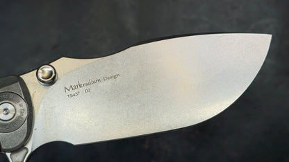 TWOSUN TS437 Titanium/Red Micarta Handle D2 (NEW)