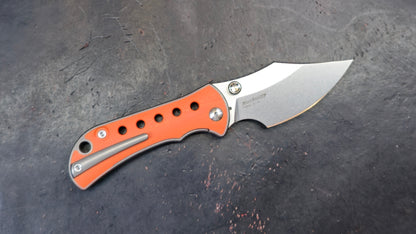 TWOSUN TS422 Titanium Handle Orange G10 Inlay K110 (NEW)