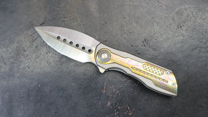 TWOSUN TS440 Gold/Color Titanium Handle 14C28N (NEW)