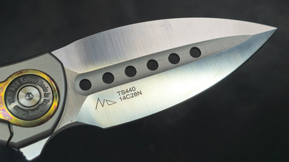 TWOSUN TS440 Gold/Color Titanium Handle 14C28N (NEW)