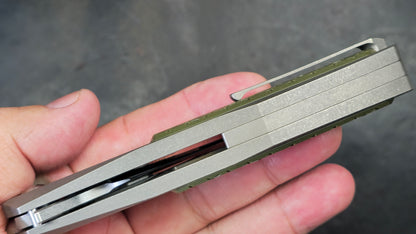 TWOSUN TS435 Titanium/G10 Handle 14C28N (NEW)