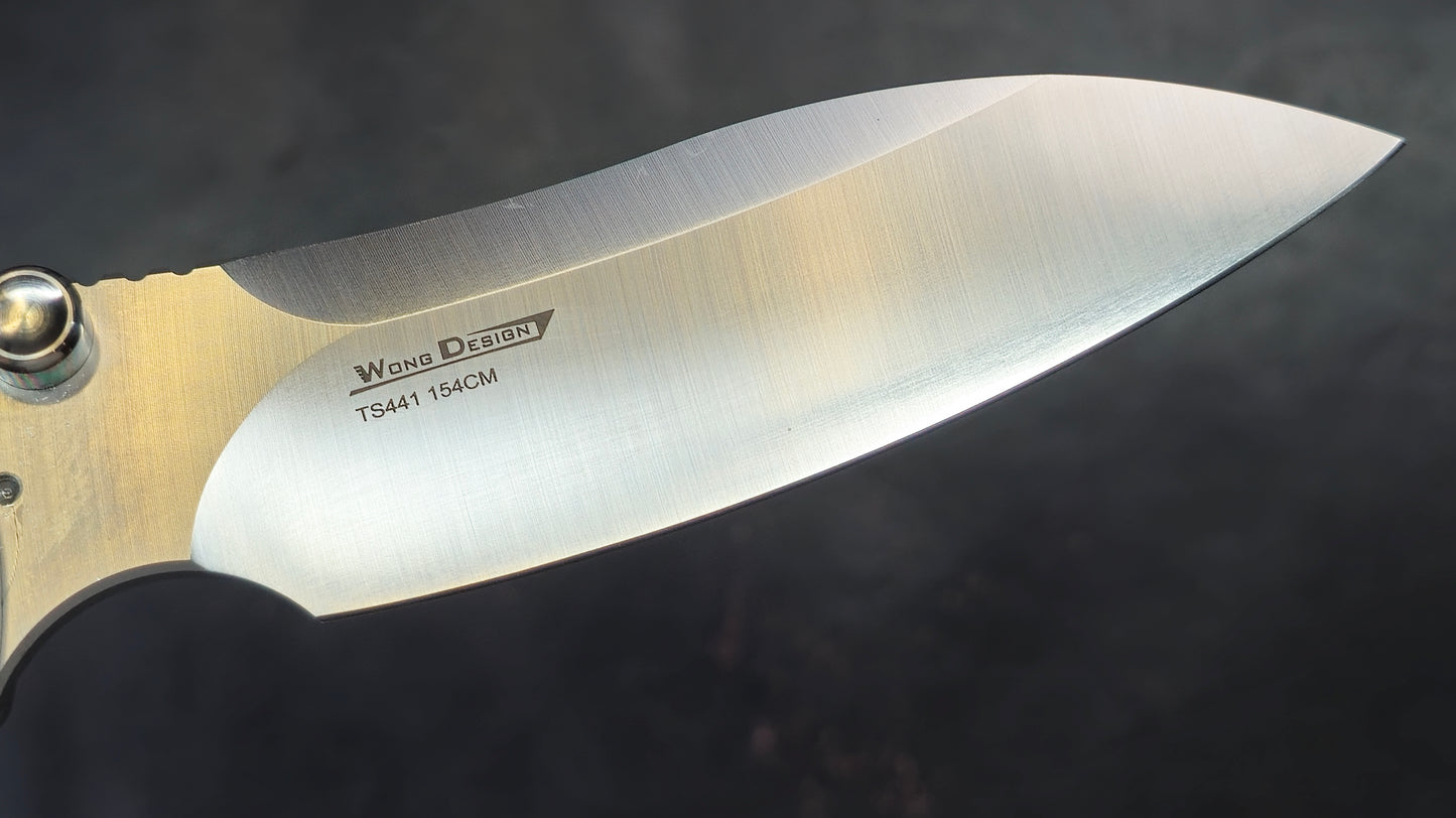 TWOSUN TS441 Titanium/G10 Handle 154CM (NEW)
