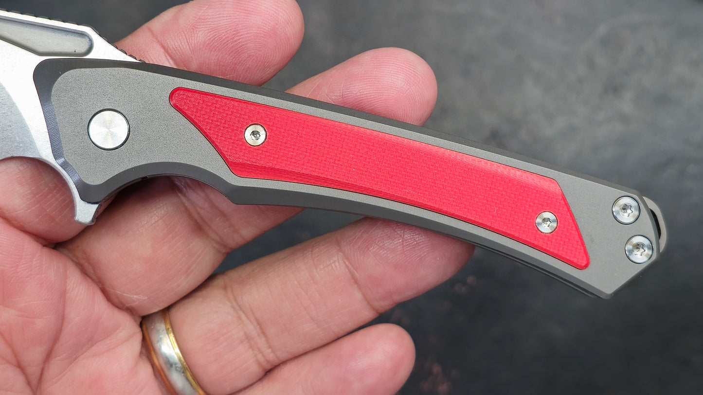 TWOSUN TS468 Titanium/G10 Handle 14C28N (NEW)