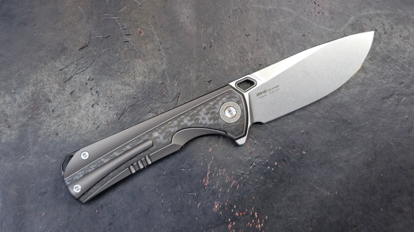 TWOSUN TS419 Titanium/Carbon Fiber Handle YJ01-V1 (NEW)