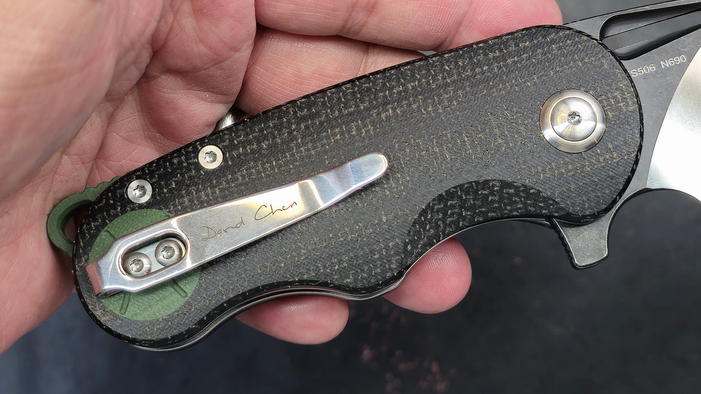 TWOSUN TS506 Black Micarta Handle N690 (NEW)