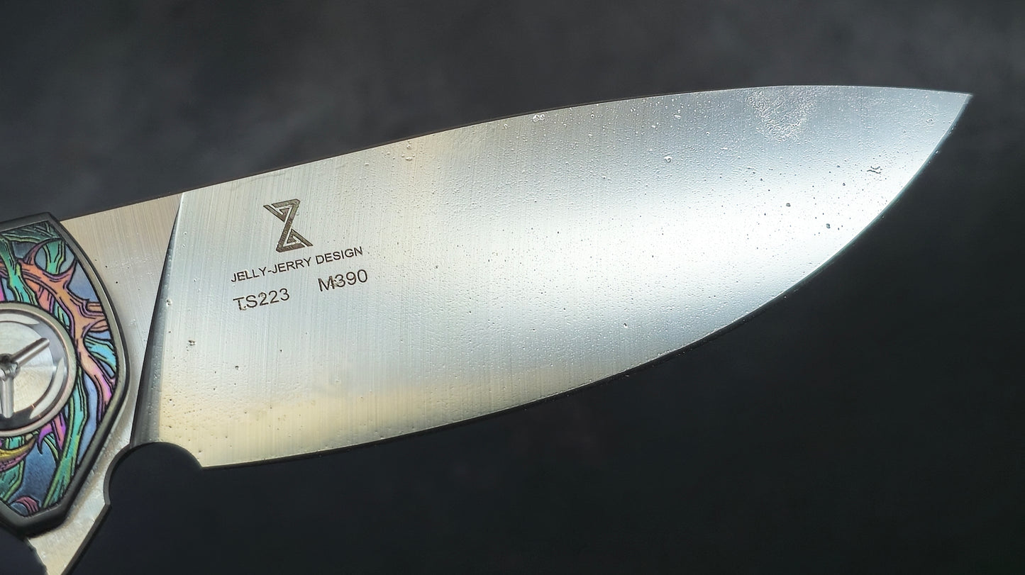 TWOSUN TS223 ENGRAVED Titanium M390 (NEW)