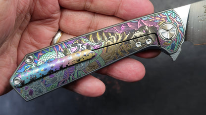 TWOSUN TS223 ENGRAVED Titanium M390 (NEW)