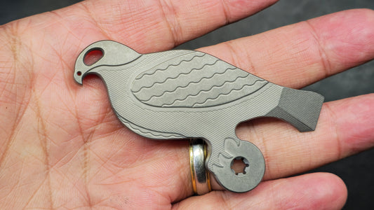 TWOSUN EDC92 TC4 Titanium Pry Bar OPENER TOOL (NEW)