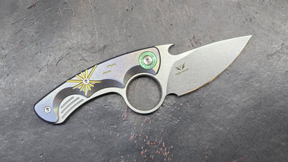 TWOSUN TS569 Fixed Blade Titanium 14C28N (NEW)