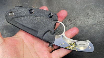 TWOSUN TS569 Fixed Blade Titanium 14C28N (NEW)