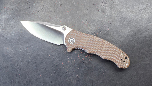 CIVIVI Hooligan Snakeskin Micarta SS liners D2 (USED)
