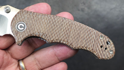 CIVIVI Hooligan Snakeskin Micarta SS liners D2 (USED)
