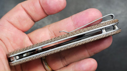 CIVIVI Hooligan Snakeskin Micarta SS liners D2 (USED)