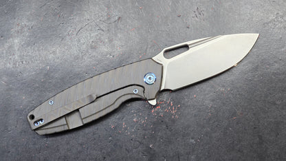 Kubey Tityus Flame Annoed Titanium 14C28N (NEW)