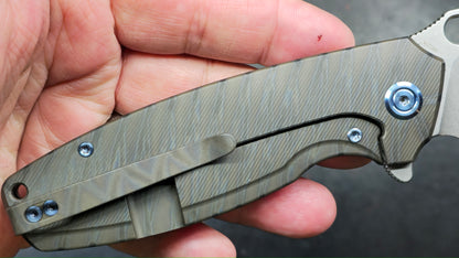 Kubey Tityus Flame Annoed Titanium 14C28N (NEW)