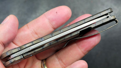 Kubey Tityus Flame Annoed Titanium 14C28N (NEW)