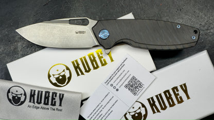 Kubey Tityus Flame Annoed Titanium 14C28N (NEW)