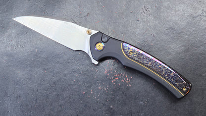WE KNIFE Ziffius Black/Blue Titanium 20CV LIMITED (NEW)