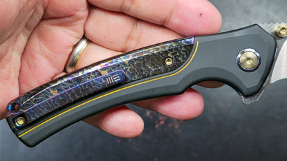 WE KNIFE Ziffius Black/Blue Titanium 20CV LIMITED (NEW)
