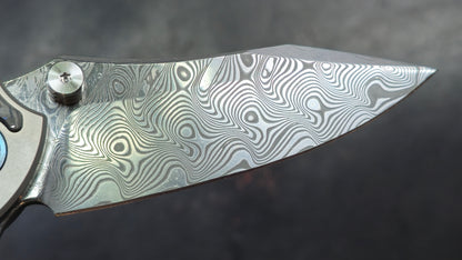 YJGDCN CN028 RIHE Titanium / Carbon Fiber Damascus (NEW)