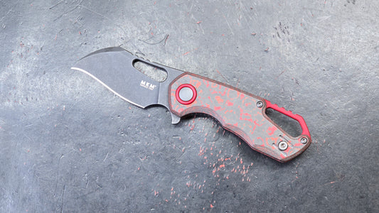 MKM ISONZO Lava Flow Fat Carbon CF Black Stonewash Hawk Bill M390 (NEW)