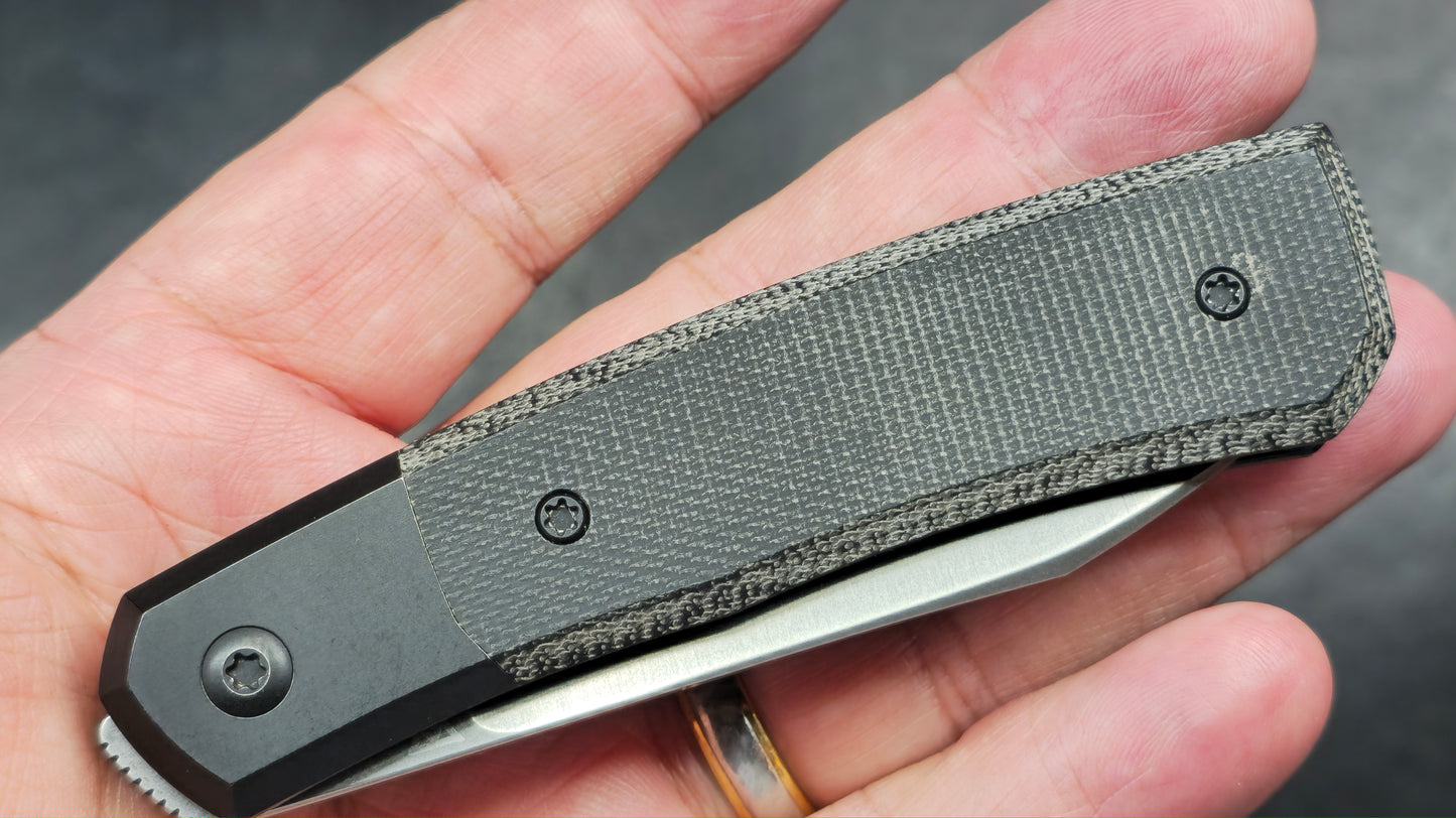 Suprlativ Canibl Micarta, titanium, M390 (USED)